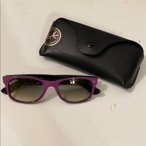 Purple and Black RayBan Sunglasses